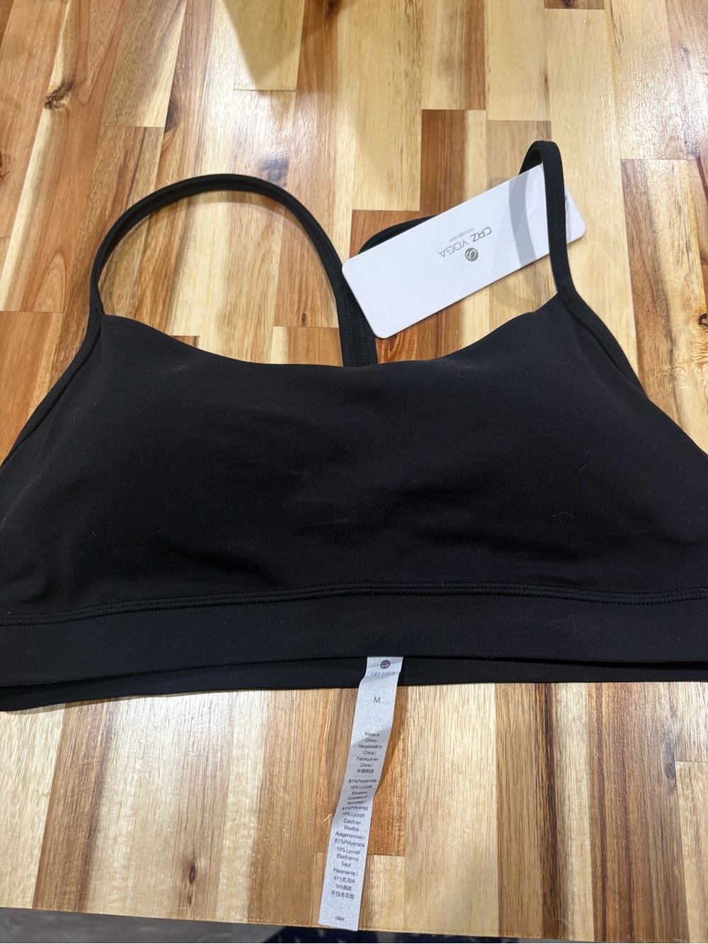 Crz Yoga Women's Black Bralette - Soft Support